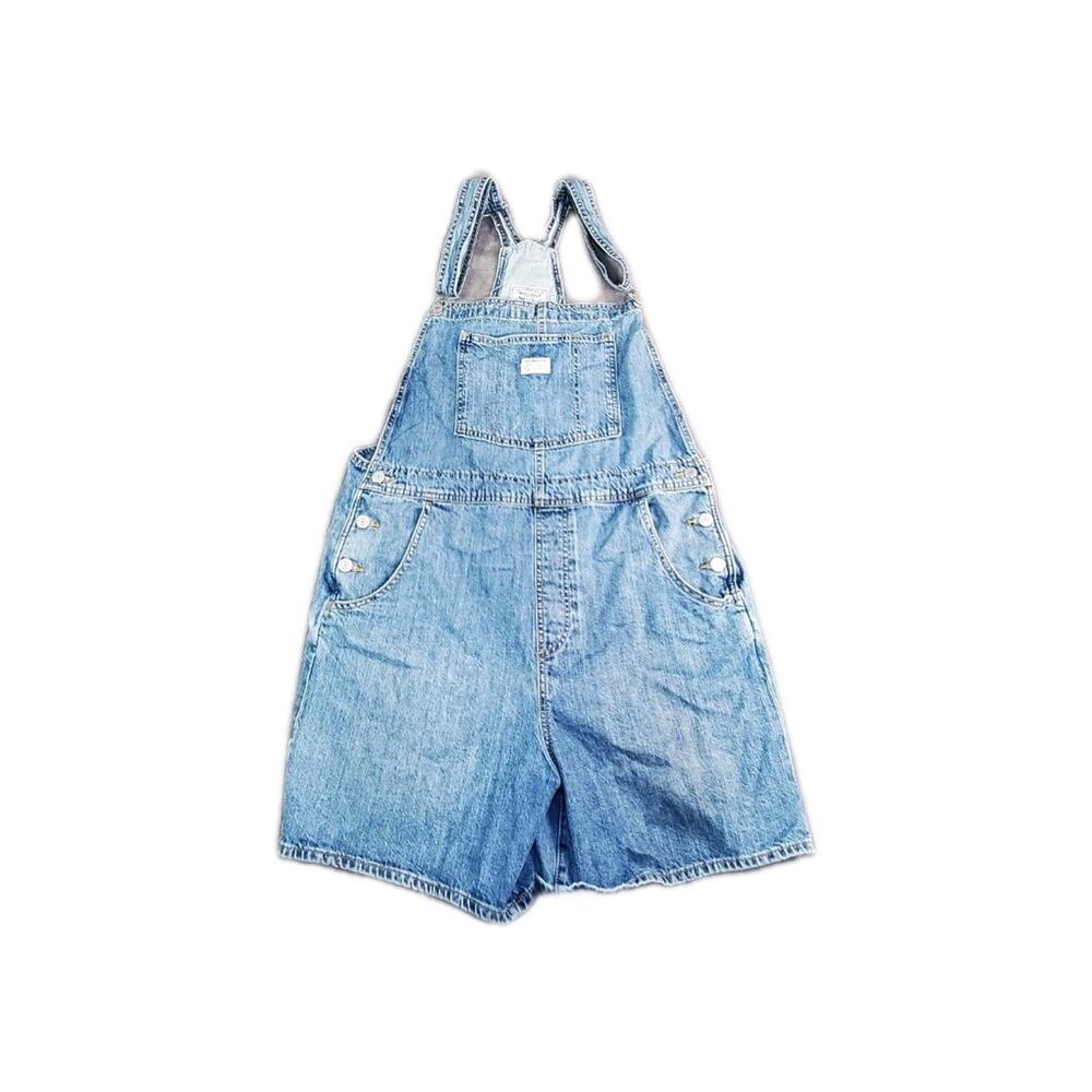 Levi's Light Blue Denim Short Overalls
